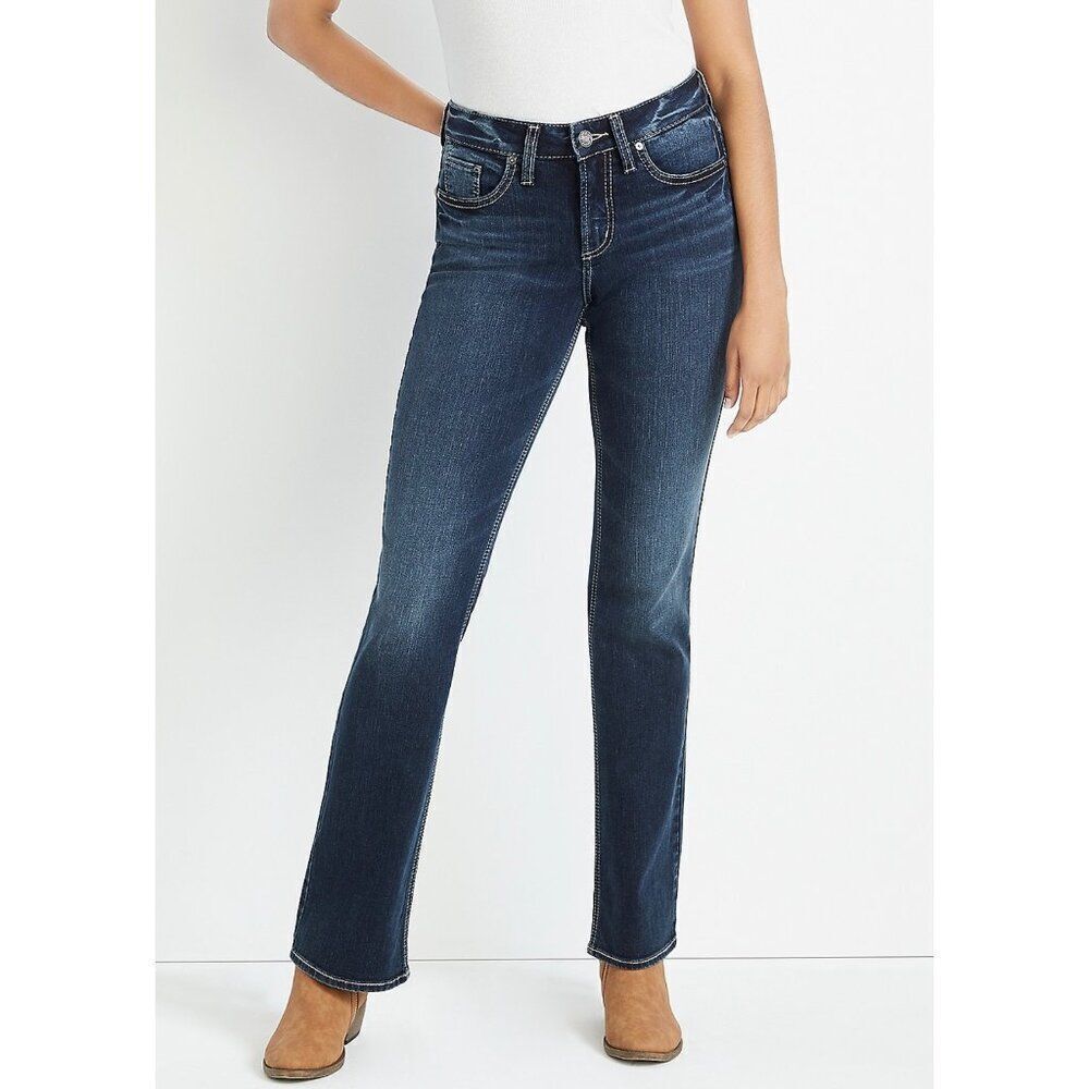 Silver Jeans Co Suki Slim Boot Curvy Mid Rise Jeans‎ Size 27